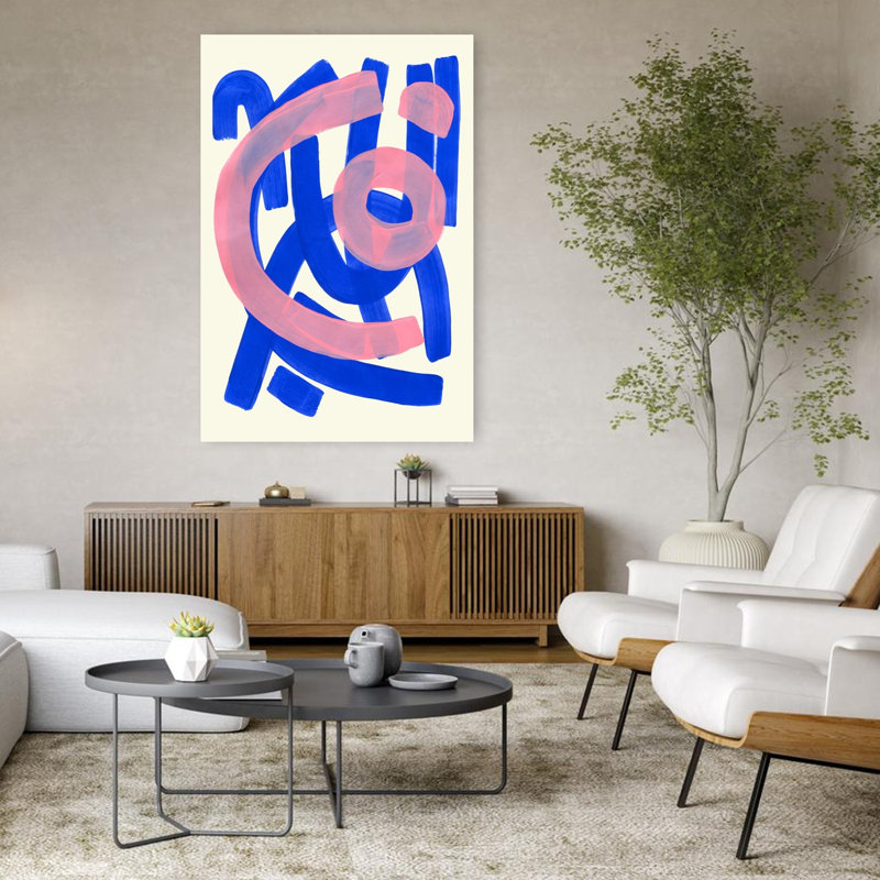Art contemporain, art contemporain abstrait, H 48 po x l 32 po