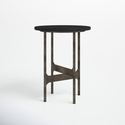 Erminia Solid Wood Top End Table