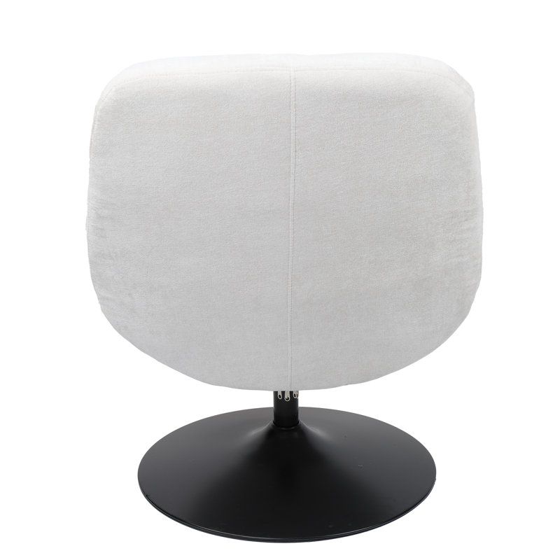 Upholstered Swivel Accent Chair, Beige