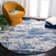 Mercurio Abstract Beige/Blue Area Rug
