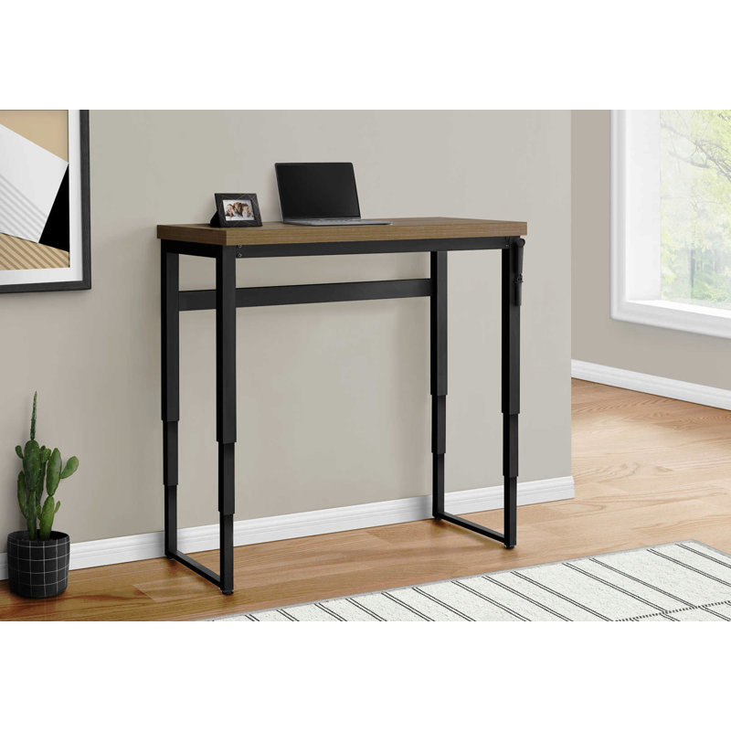 Bureau d'ordinateur, bureau personnel, debout, réglable, L 48 po, travail, ordinateur portable, stratifié, métal, contemporain, moderne