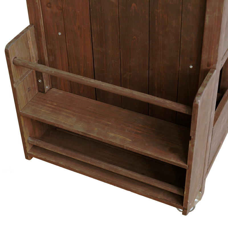 Chariot de cuisine pour l'extérieur 54,33 "Farmhouse, Dark Brown