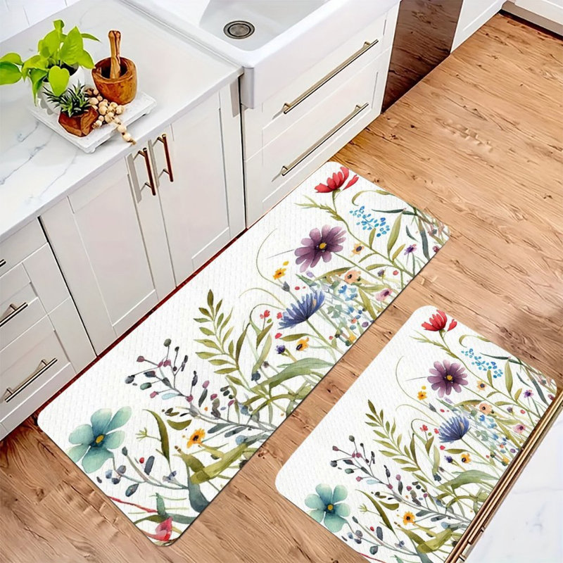 Ensemble de cuisine 2 pièces en aquarelle Wildflower