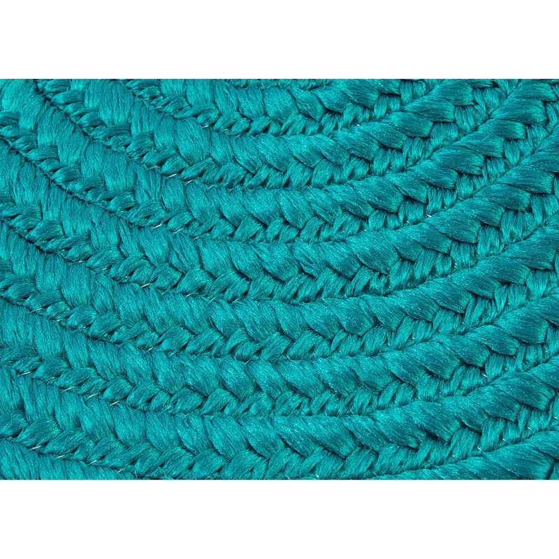 Panier de rangement tressé, Bleu aqua, 6 x 10 x 10