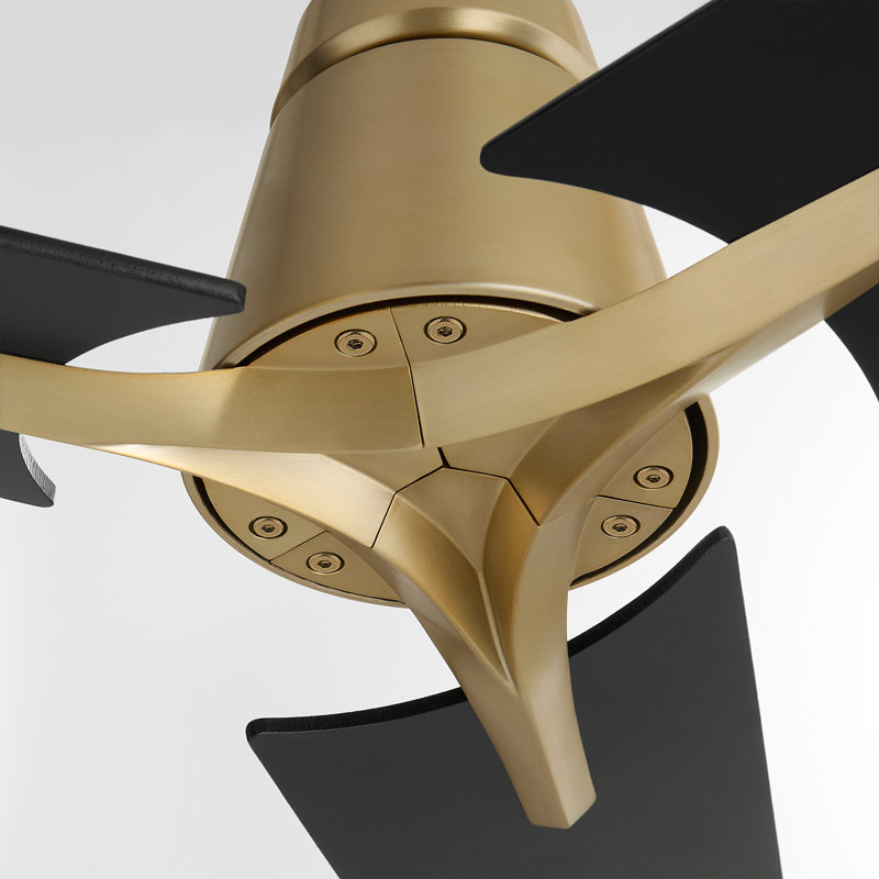 Halcyon 56 po 3BLD FAN - AGB, Laiton antique avec pales noires