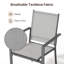 6-Piece Outdoor Dining Chairs with Arms, All-Weather Stackable Patio Dining Chairs for Garden, Backyard and Deck, Black Metal Outside Armchairs-444461425