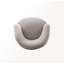 Ensemble de deux chaises demi-tonneau pivotantes-1654706218