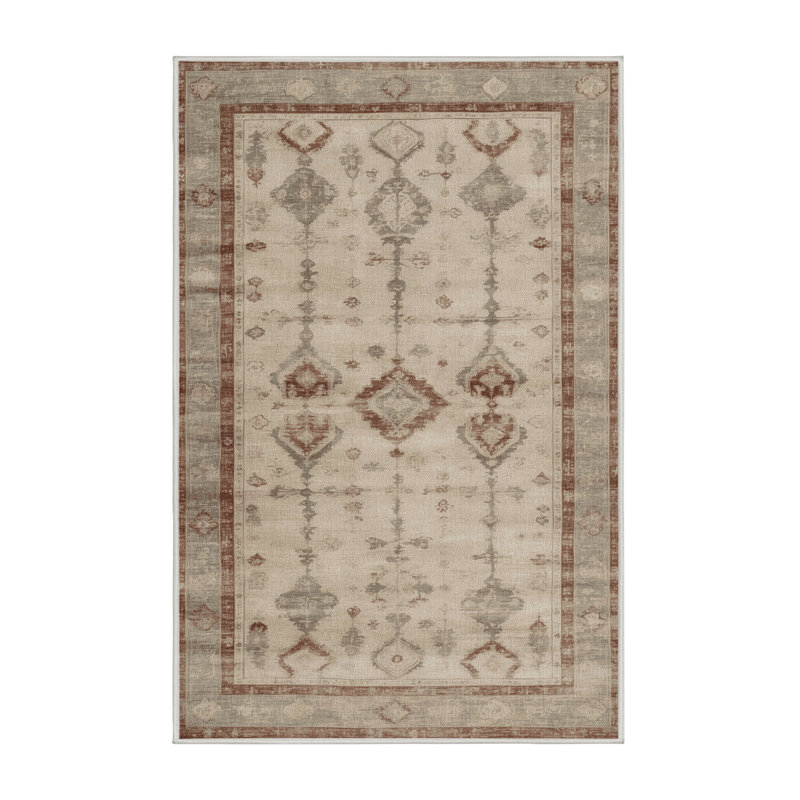 Tapis beige surteint lavable à la machine