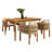 Outdoor Dining Set with Acacia Wood Table and Chairs-117548529-117548532