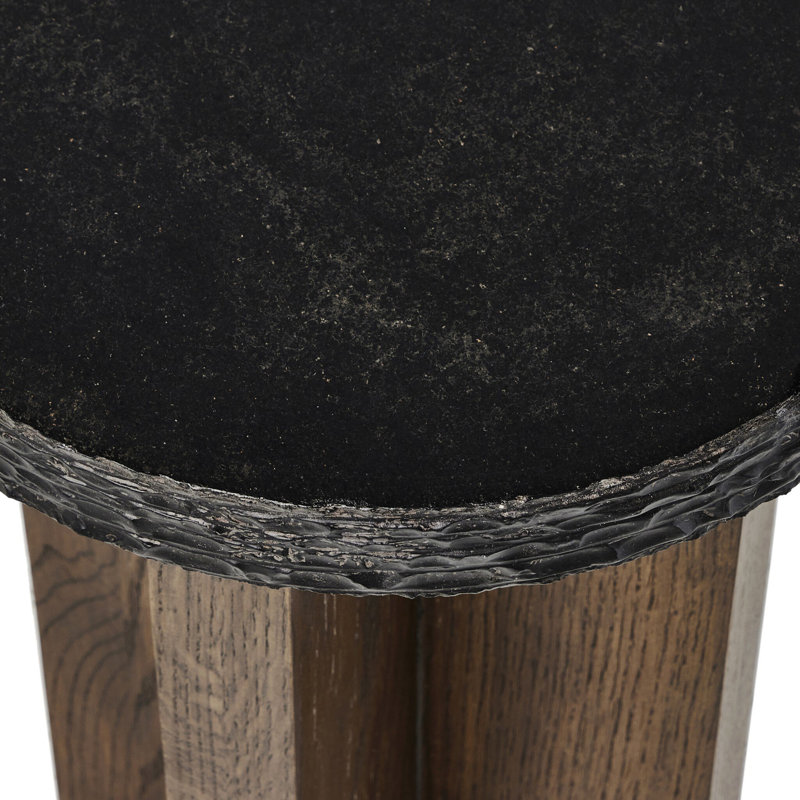 Mezes Nesting End Table-Small-Natural Basalt