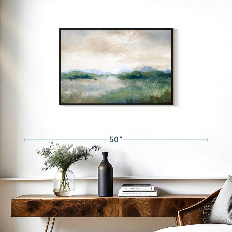 Calmer Vista, Cadre flottant noir, 31 po x 21 po
