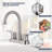 Centerset 2-handle Bathroom Faucet with Drain Assembly-89358578