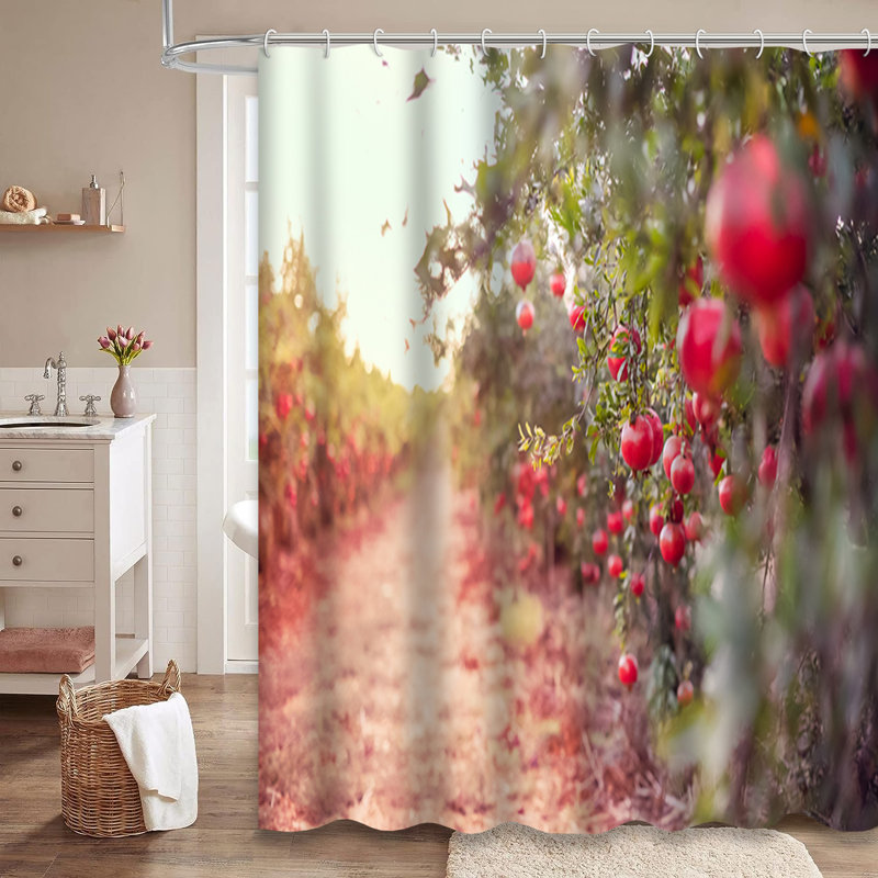 Rideau de douche avec 12 crochets, L 72 po x l 78 po