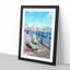 Upon Brighton Beach Pier in Abstract - Picture Frame Painting Print on MDF-55605280-55605277