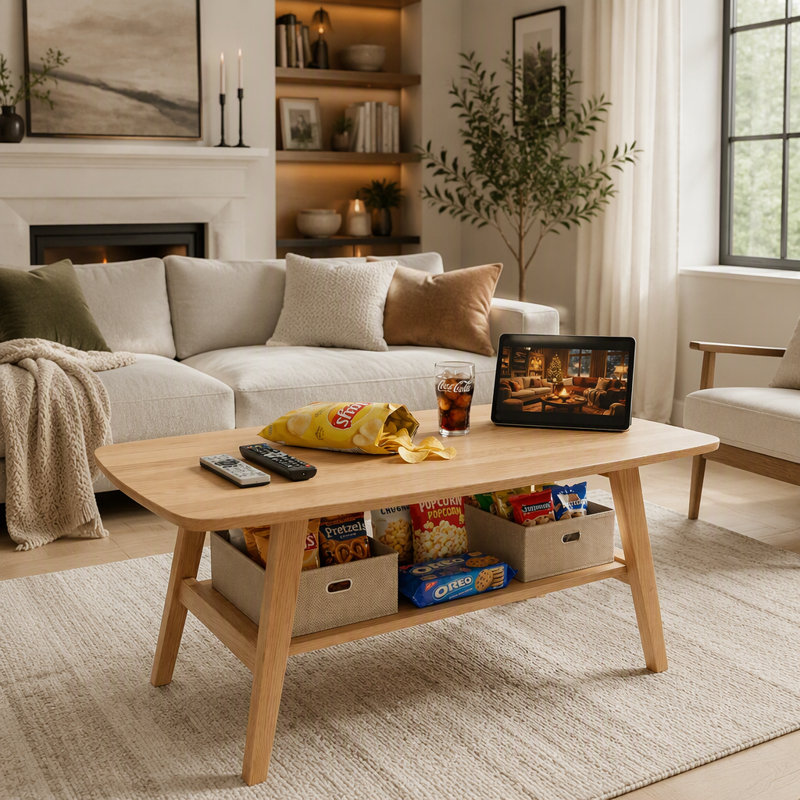 Table basse Mid Century, Wood