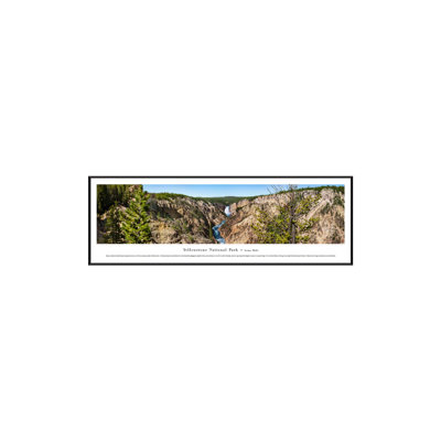Impression panoramique du parc national de Yellowstone, chutes inférieures