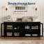 Buffet Mid-Century moderne avec 4 portes et console média en bois pour le salon-175090071