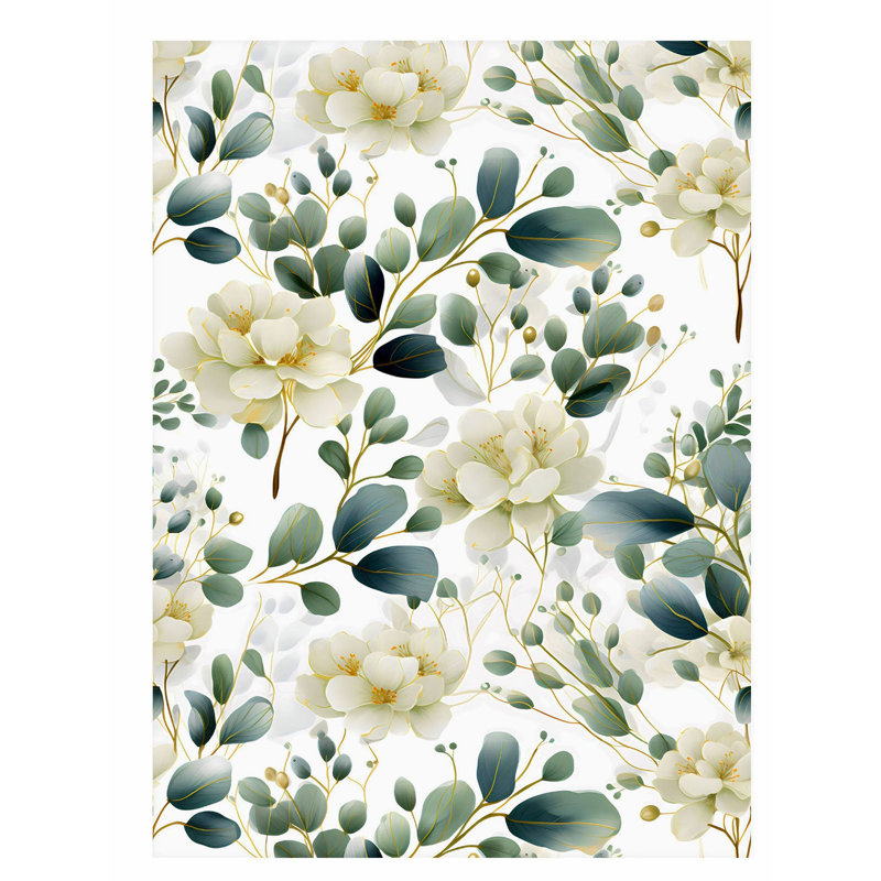 «Botanical Floral Dreams Flowers II», reproduction d'art moderne sans cadre, H 36 po x l 24 po