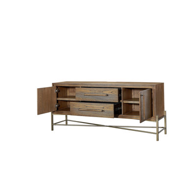 Metal Base Latte Sideboard