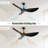 52" Indoor Smart Ceiling Fan With Remote Control, 6-speed Reversible Dc Motor, Abs Blades - Energy Efficient, Ultra Quiet, For Bedroom, Living Room, Kitchen