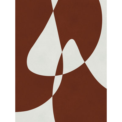 Abstract Terracotta Shapes Print by Other Artist