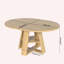 Table de salle à manger extensible pour 4 à 6 personnes, table de salle à manger ronde-736967081