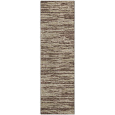 Premium Machine Washable Prisco Brown Rug