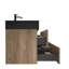 Meuble-lavabo 72 po avec lavabo à quartz et tiroirs souples, meuble-lavabo mural flottant pour salle de bain moderne, lavabo une pièce