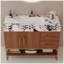 Meuble-lavabo moderne 36 po en céramique avec rangement à fermeture en douceur-133235832