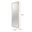 Kallas Metal Flat Wall Mirror-1345134114