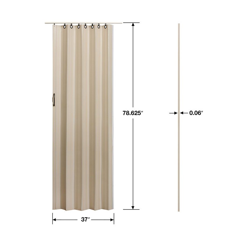  Porte accordéon en PVC / vinyle 36 "x 80" Spectrum Nuevo, Lin