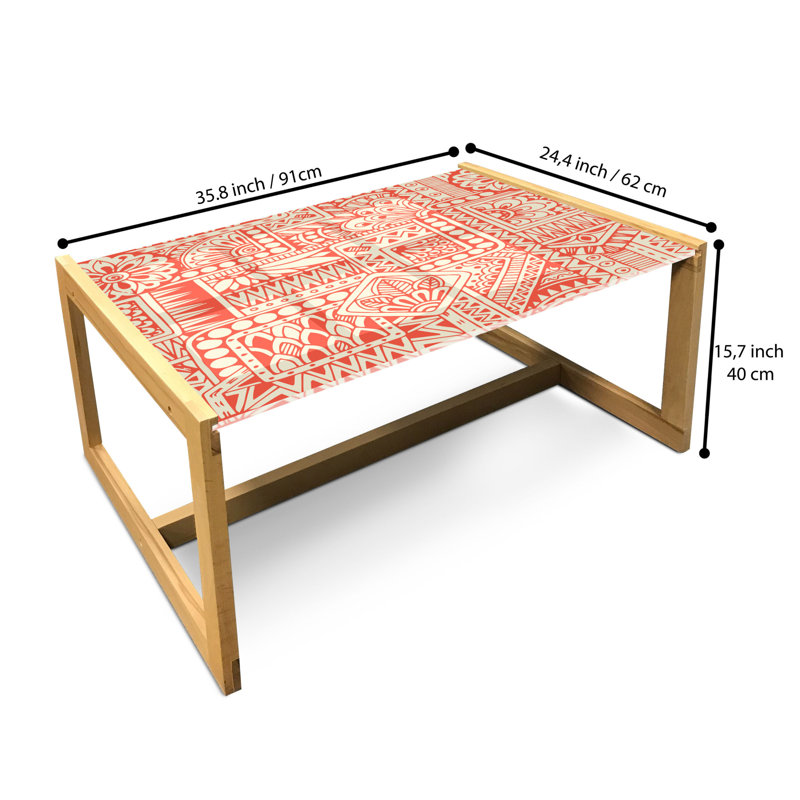 Jakiyra Sled Coffee Table, 90cm H x 62cm W x 40cm D