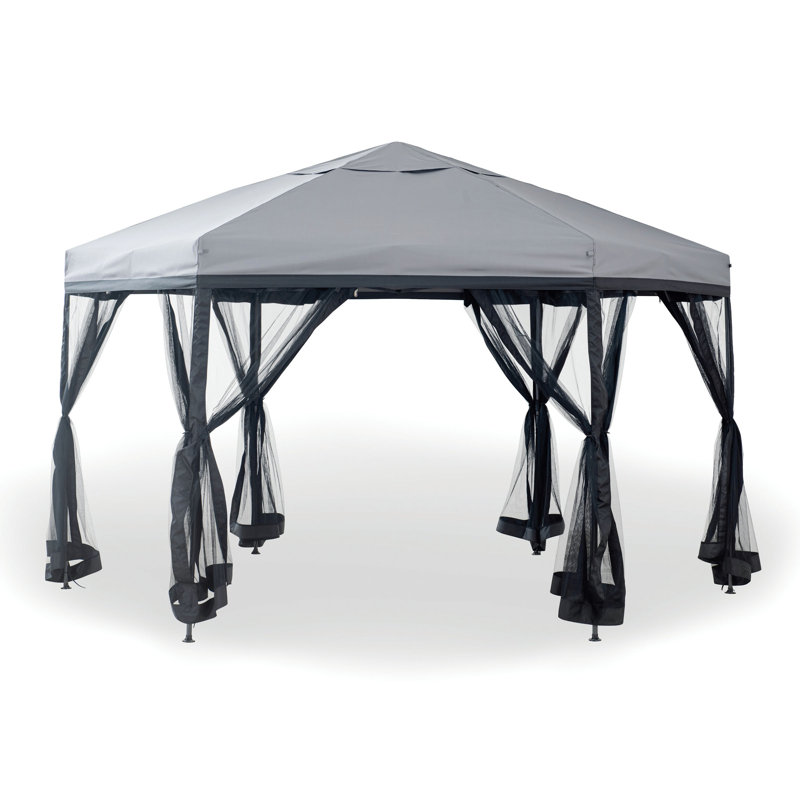 Promto 11 pi. L 11 pi. X P 11 pi. D Pavillon de jardin en acier