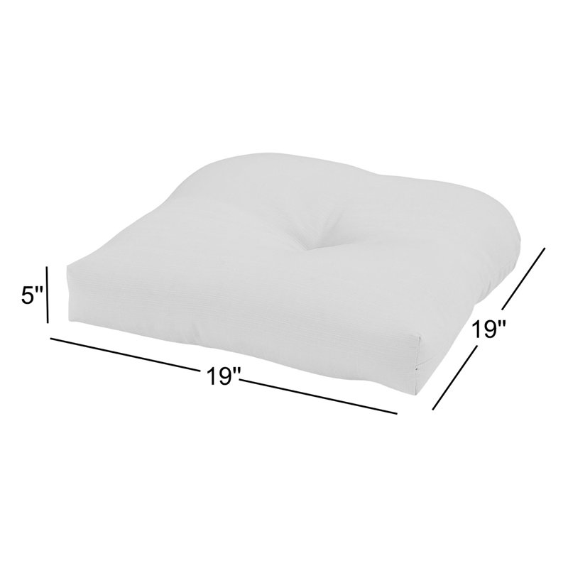 Outdoor 5'' Dining Chair Seat Cushion, Taupe