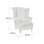 Clardy Upholstered Wingback Chair