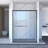 Double Sliding Shower Door, 56 - 60"x70", Aluminum, 8mm Tempered Glass, Black Hardware, Bathroom, Waterproof, Simple Install Approach 60"x70" Aluminum Alloy Frame, Sliding, Black, Strategy