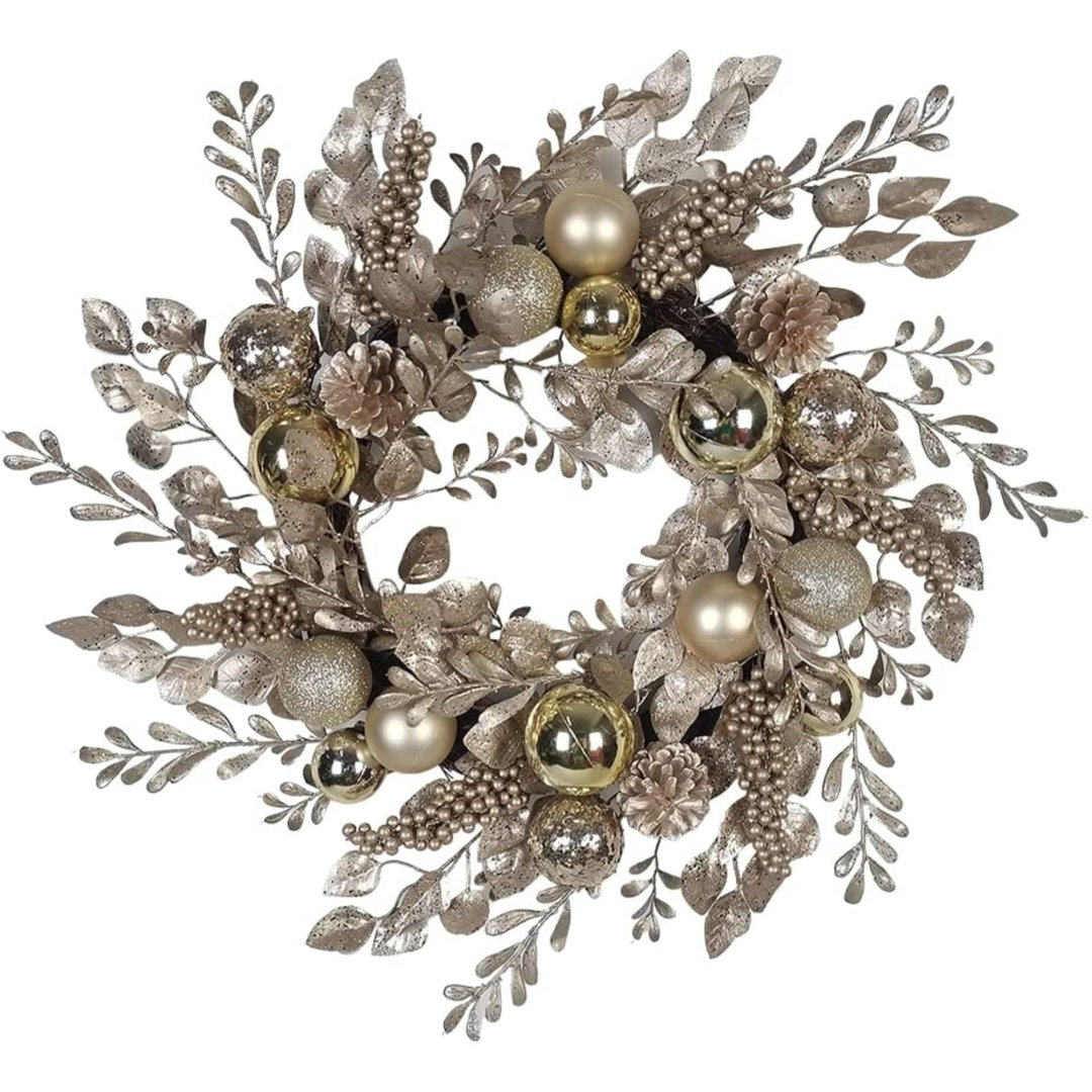 Faux Rattan 24'' Wreath Kurt Adler