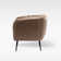 Samouri Modern Channel Tufted Barrel Accent Chair