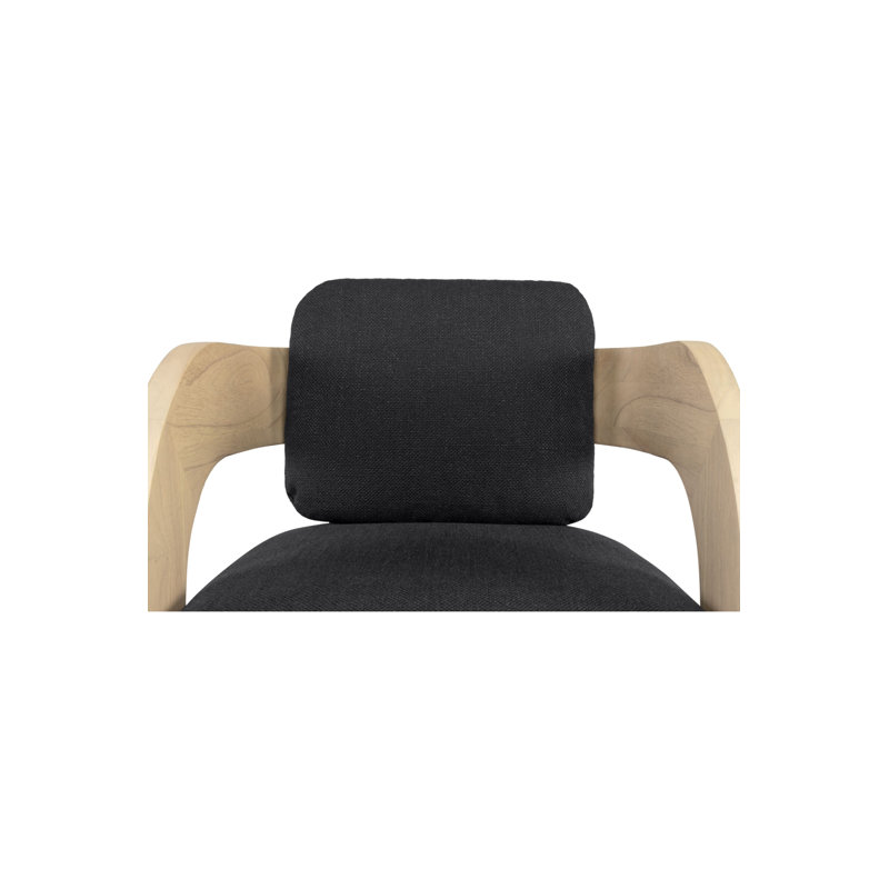 Maravi Dining Chair, Natural, Black