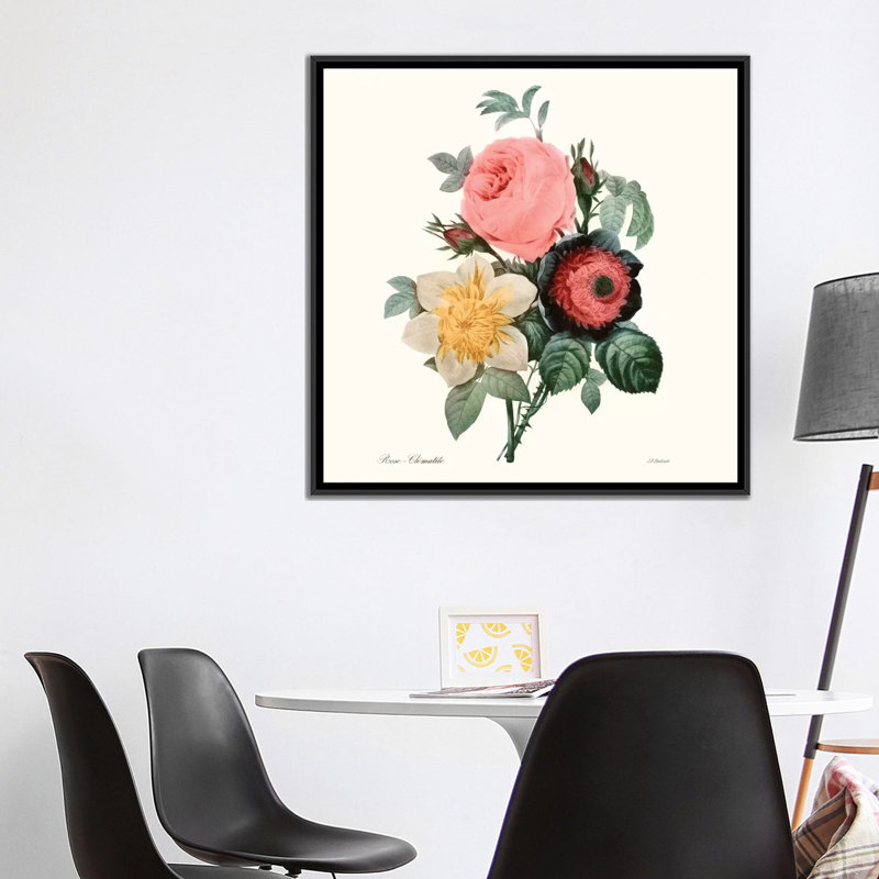« blushing bouquet ii », reproduction d’impression sur toile, H 12 po x l 12 po x P 0,75 po, Toile tendue, Pas de tapis