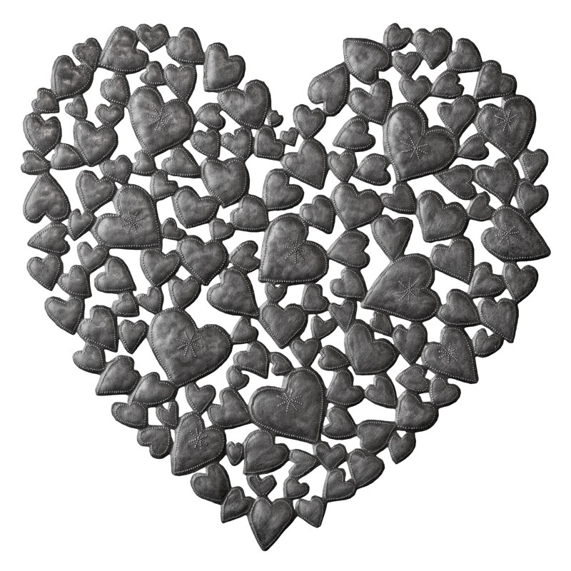 Décoration murale large cœur of hearts