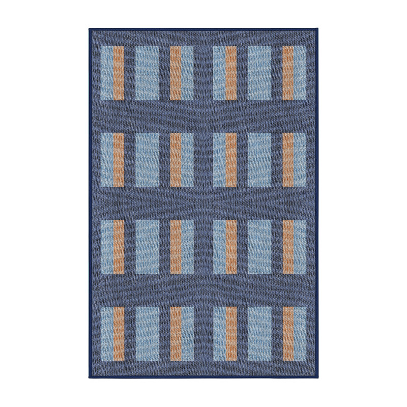 Wool Geometric Indoor Rug, Rectangle 8' x 10'