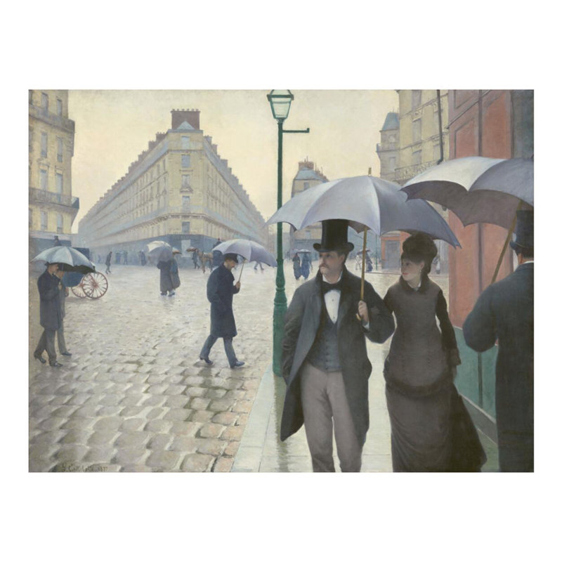 Paris Street; «Rainy Day» par Gustave Caillebotte - Estampe numérique, H 16 po x l 20 po