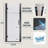 32" - 34" W X 72" H Pivot Hinged Swing Frameless Shower Door With Clear Glass-115741273