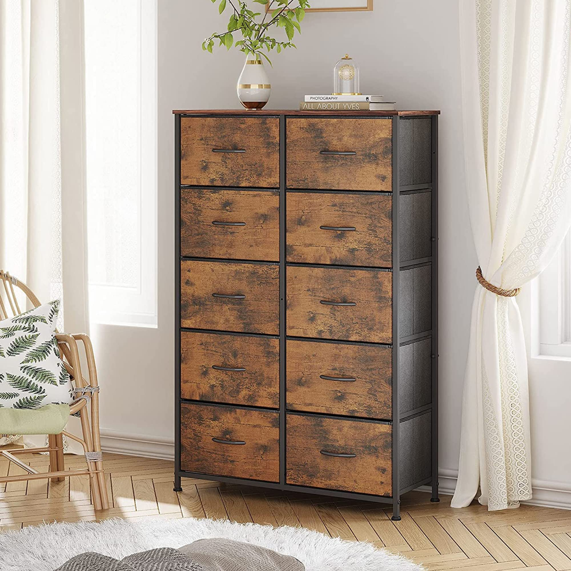 Pirecart 12-drawer Dresser, Fabric Storage Tower W/textured Print Fabric  Bins, Tall Chest Organizer Unit & Reviews