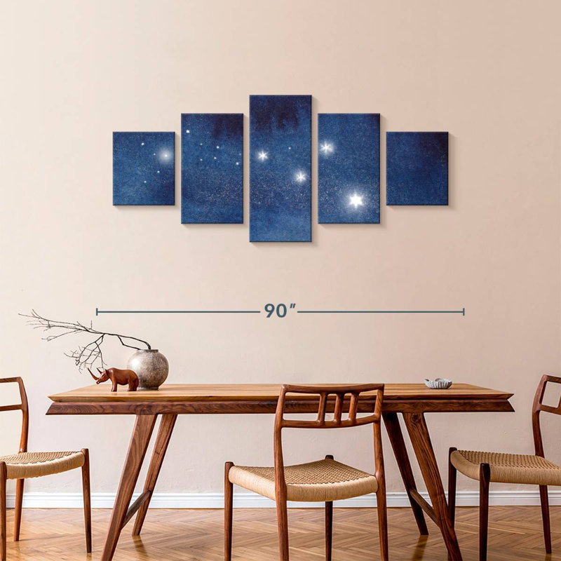 Joli ciel nocturne, H 36 po x l 80 po