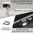 72" Patio Propane Gas Fire Table - 60K BTU, Auto Shut-Off, Weather-Resistant, Stone Texture