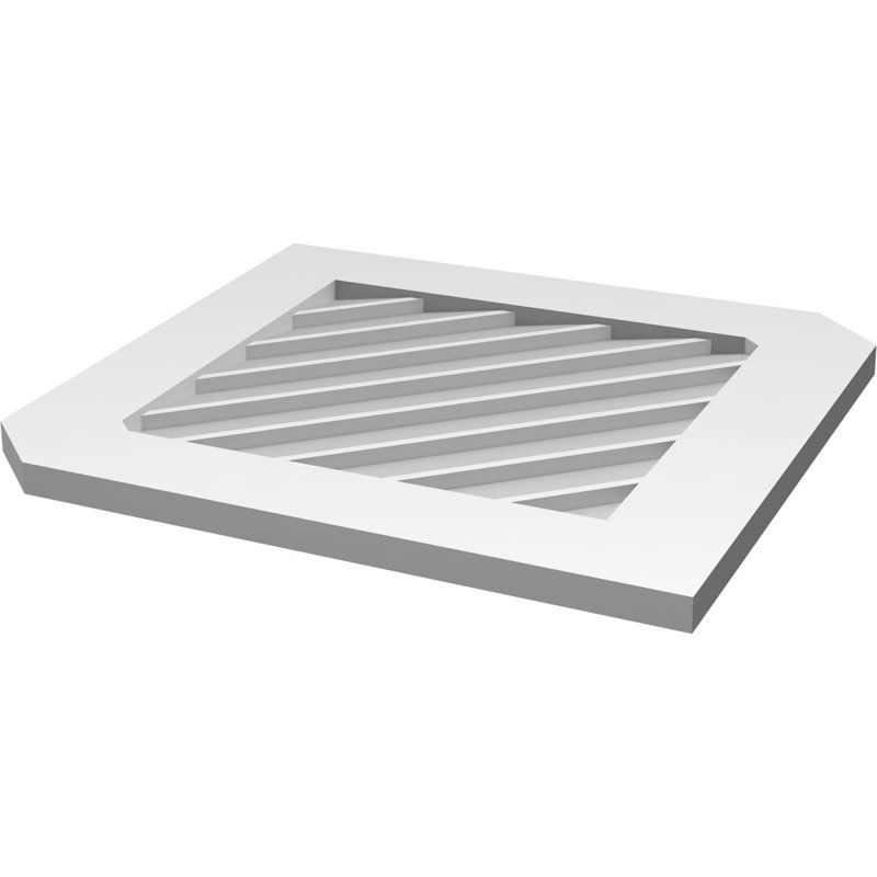 Ventilé vertical à pignon vertical 13/12 po, H 1 po x l 28 po x L 34 po