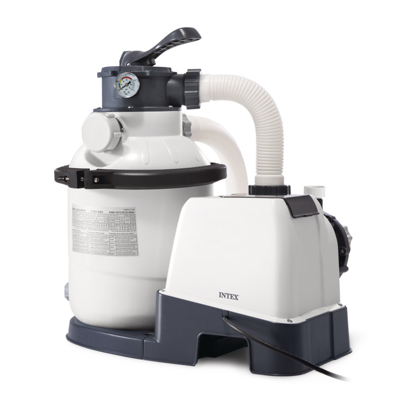 Intex Krystal Clear 1500 GPH Sand Filter Pump for Above Ground Swimming Pools