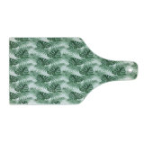 Ambesonne Leaf Tempered Glass Cutting Board Palm Mango Banana Tree Forest Green